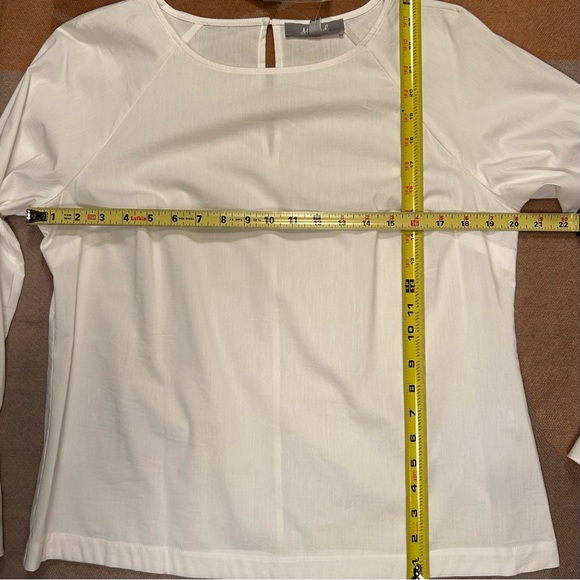 NWT Marled white blouse, M - Picture 10 of 12